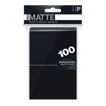 Карманы для визиток черные Ultra pro-Matte Non-Glare 66х91мм 100шт Черный