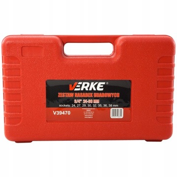 VERKE V39470 НАБОР УДАРНЫХ ГОЛОВОК 3/4