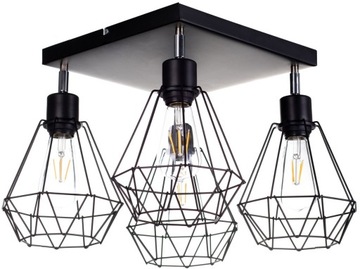 LAMPA WISZĄCA SUFITOWA ŻYRANDOL BRYLANT LOFT DRUT