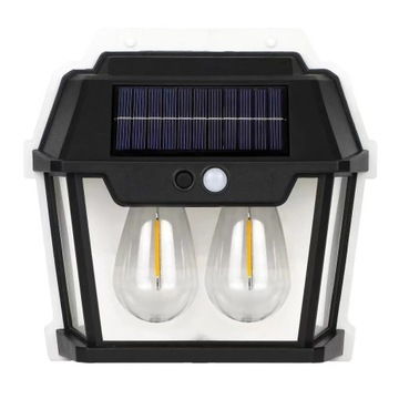 LAMPA SOLARNA LED 28W Kinkiet Solarny Ozdobny Zewnętrzny HW 999-2W