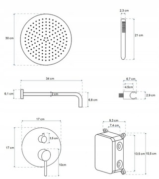VELDMAN ZŁOTY ZESTAW PODTYNKOWY COSTA GOLD