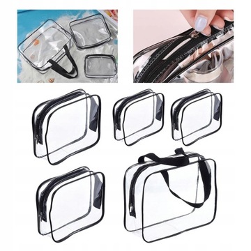 Водонепроницаемые прозрачные косметички 3 размеров