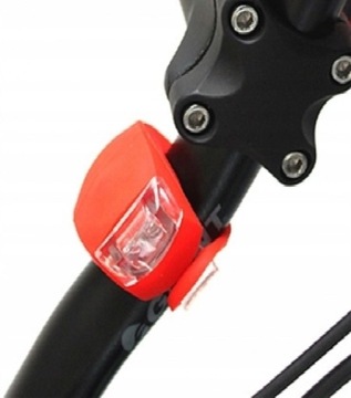 LED ВЕЛОСИПЕДНАЯ ФОНАРЬ ПЕРЕДНЯЯ ЗАДНЯЯ 2шт + БАТАРЕИ