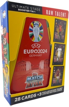 Миниатюрные жестяные футбольные карточки УЕФА Topps с изображением матча на ЕВРО-2024 с выбором цвета