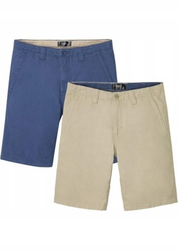 CHINO NIEBIESKIE 52 1Y4F37 BONPRIX BERMUDY