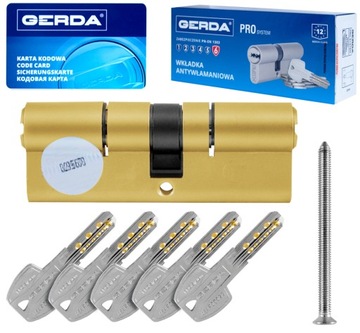 Wkładka 40/85 PRO System mosiądz ATEST C KL6 GERDA