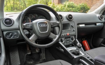 Audi A3 8P Hatchback 3d 1.9 TDI 105KM 2007 Audi A3 Sportback 1,9TDI 2007 r. Bezwypadkowy Panorama 1.9 Diesel 105KM, zdjęcie 8