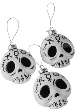 bombki choinkowe KILLSTAR - CRANIUM (3 szt.)