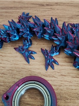 Keyspinner Keyrambit+DRAGON CRYSTAL BABY DRAGON TikTok - ПОЛНОЧЬ