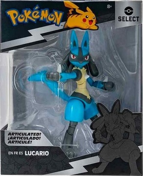 POKEMON DELUXE RUCHOMA FIGURKA LUCARIO JAZWARES