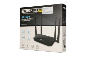 Wi-Fi роутер Totolink A3002RU AC1200, двухдиапазонный, MU-MIMO, 5x RJ45 1000 Мбит/с,