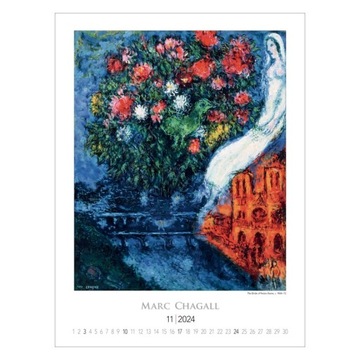 malarstwo Marc Chagall kalendarz 2024 reprodukcje impresjonizm obrazy