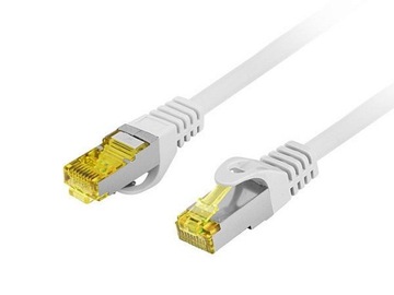 Kabel sieciowy LAN Ethernet Cat.6A 10Gb/s S/FTP RJ45 1m