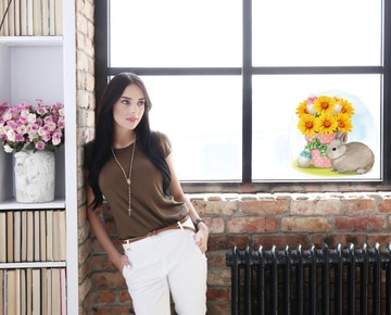 НАКЛЕЙКА НА ПАСХАЛЬНОЕ ОКНО LIFE BUNNY 03A