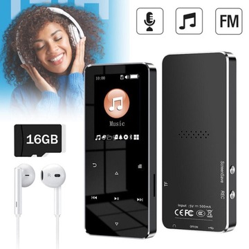 ODTWARZACZ MP3, BLUETOOTH 5.0, ODTWARZACZ MUZYKI HIFI, PRZYCISKI DOTYKOWE