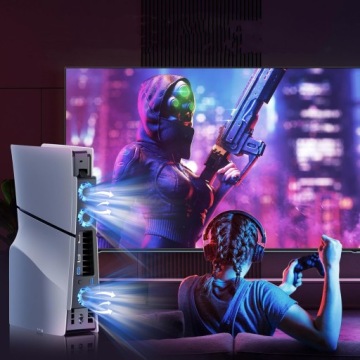 ОХЛАЖДАЮЩИЙ ВЕНТИЛЯТОР BRHE PS5 SLIM + USB ДЛЯ PLAYSTATION 5 SLIM 2023 PS5 SLIM