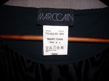 MARCCAIN MARC CAIN bluzka top czarny wieczorowa elegancka N 3