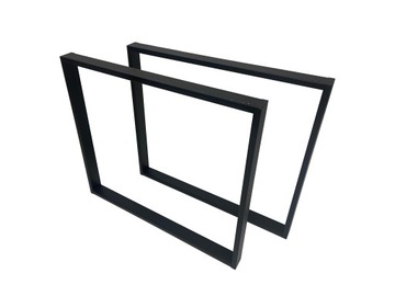 Nogi metalowe Cypr 80x72 czarne 2 szt PRODUCENT