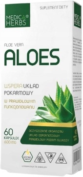 Medica Herbs ALOES detox oczyszczanie 60 kaps.