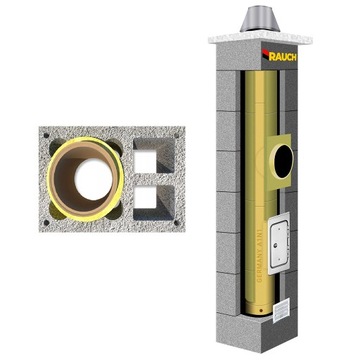 Дымоходная система RAUCH 8 м, диаметр дымохода системы 160