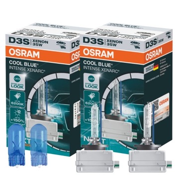 Żarniki D3S OSRAM Cool Blue Intense Next Gen + W5W