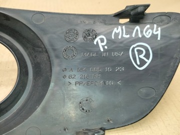 HALOGEN + MŘÍŽKA NÁRAZNÍKU PRAVÝ PŘEDNÍ MERCEDES ML W164