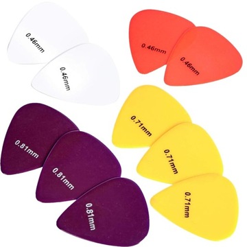KOSTKA GITAROWA PIÓRKO DO GITARY PIÓRKA ZESTAW 10 SZT 0,46 0,71 0,81