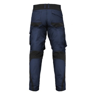 МУЖСКИЕ рабочие брюки слесарного дела до талии, усиленные светоотражателями для здоровья и безопасности, темно-синие
