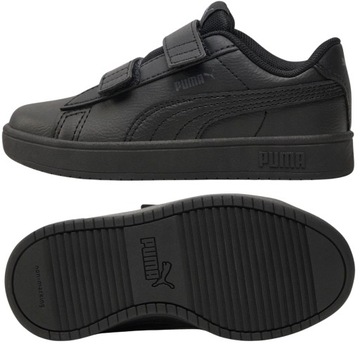 PUMA BUTY DZIECIĘCE SPORTOWE NA RZEPY RICKIE CZARNE ORYGINALNE r. 27,5