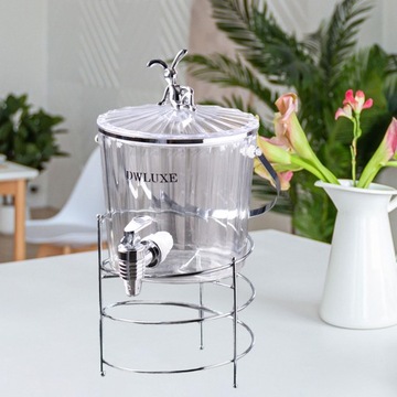 Dozownik napojów 2,2 l, duży, przezroczysty stojak na kran