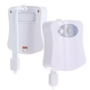 СВЕТОДИОДНАЯ ТУАЛЕТНАЯ ЛАМПА ДАТЧИК ДВИЖЕНИЯ ЦВЕТА СВЕТА