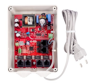 Zestaw Switch PoE 6 portowy IPB-5-10A-S4 obudowa ATTE