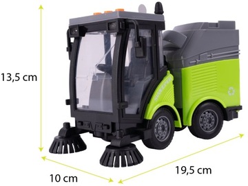 ŚMIECIARKA CIĘŻARÓWKA AUTO SAMOCHÓD ZAMIATARKA ULIC ŚWIATŁA LED DLA DZIECI