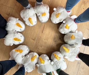 ТАПОЧКИ ЖЕНСКИЕ МЯГКИЕ ТЕПЛЫЕ ОДИНОРОГ ONESIZE ПЛЮШ