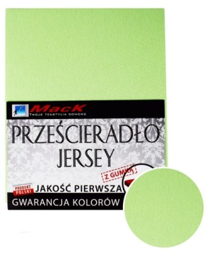 PRZEŚCIERADŁO JERSEY Z GUMKĄ 140X200 seledyn