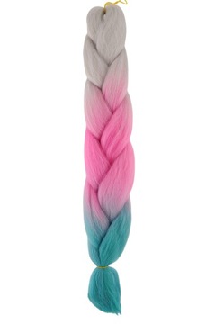 WŁOSY SYNTETYCZNE KOLOROWE WARKOCZYKI OMBRE 3-51Z