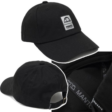 Czapka z daszkiem Manto Dad Cap Pulse CZARNA r. UNIWERSALNY