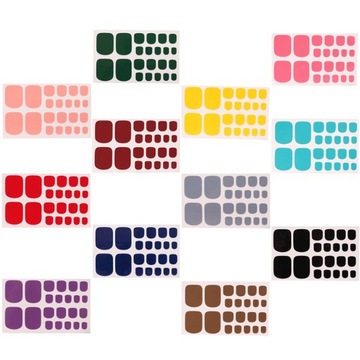 Nail Decor Наклейки для ногтей на ногах, 12 листов
