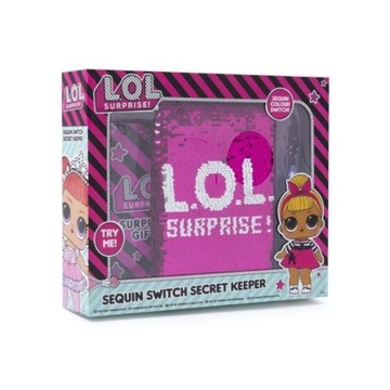 L.O.L. Surprise Cekinowy Pamiętnik Notes + Długopis LOL