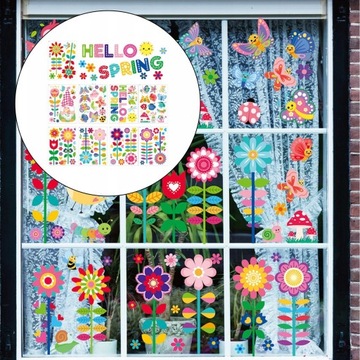 9 шт. пасхальные наклейки на стену