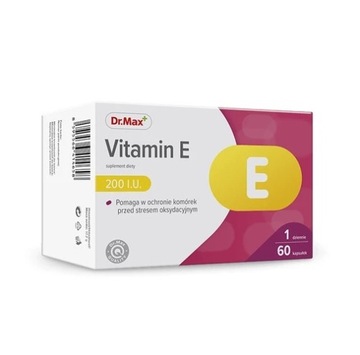 Suplement diety Vitamin E Dr. Max kapsułki 60 sztuk Witamina E 200IU