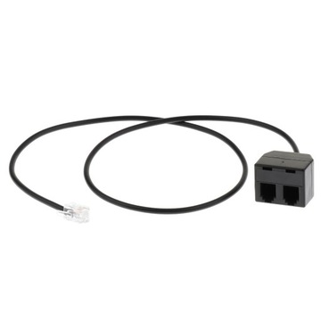 4p4c Переходной кабель-переходник «мама» с 2 «мама» на 1 «папа», 25 см