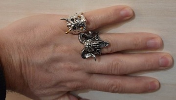 Спарта, панк-череп, байкерское регулируемое кольцо-печатка на шлем