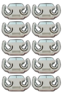 10x Mocowanie uchwyt przewodów hamulcowych 2x4,8mm