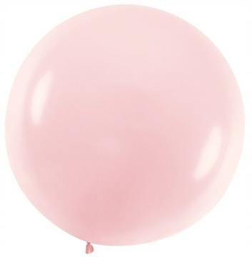Balony pastelowe okrągłe różowe 48cm Kula 5szt