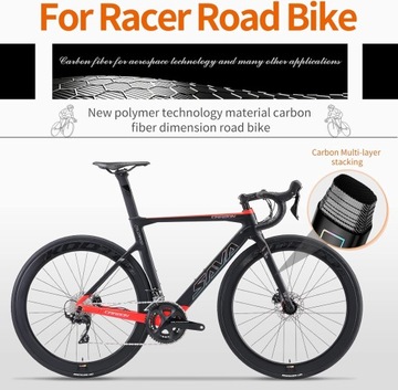 Шоссейный велосипед SAVA Road Runner 1 Carbon с гидравликой Shimano ULTEGRA R8020