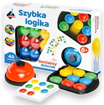 GENIALNY DZIECIAK SZYBKA LOGIKA GRA LOGICZNA DLA DZIECI +6 LAT ZABAWKA ROKU