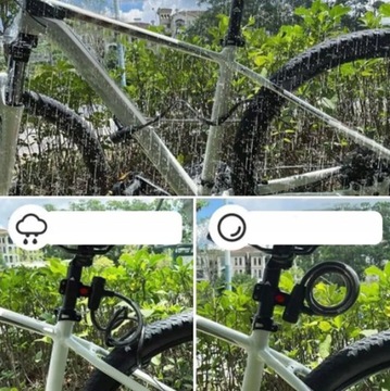 ZAPIĘCIE ROWEROWE ZAMKNIĘCIE DO ROWERU BLOKADA NA ROWER ŁAŃCUCH 2X KLUCZ