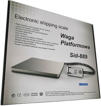 SIDEON Большие платформенные почтовые весы для посылок 150 кг