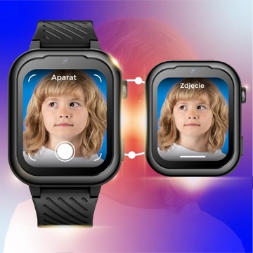 SMARTWATCH ZEGAREK DLA DZIECI TELEFON 4G ROZMOWY SMS Z GRAMI POLSKIE MENU